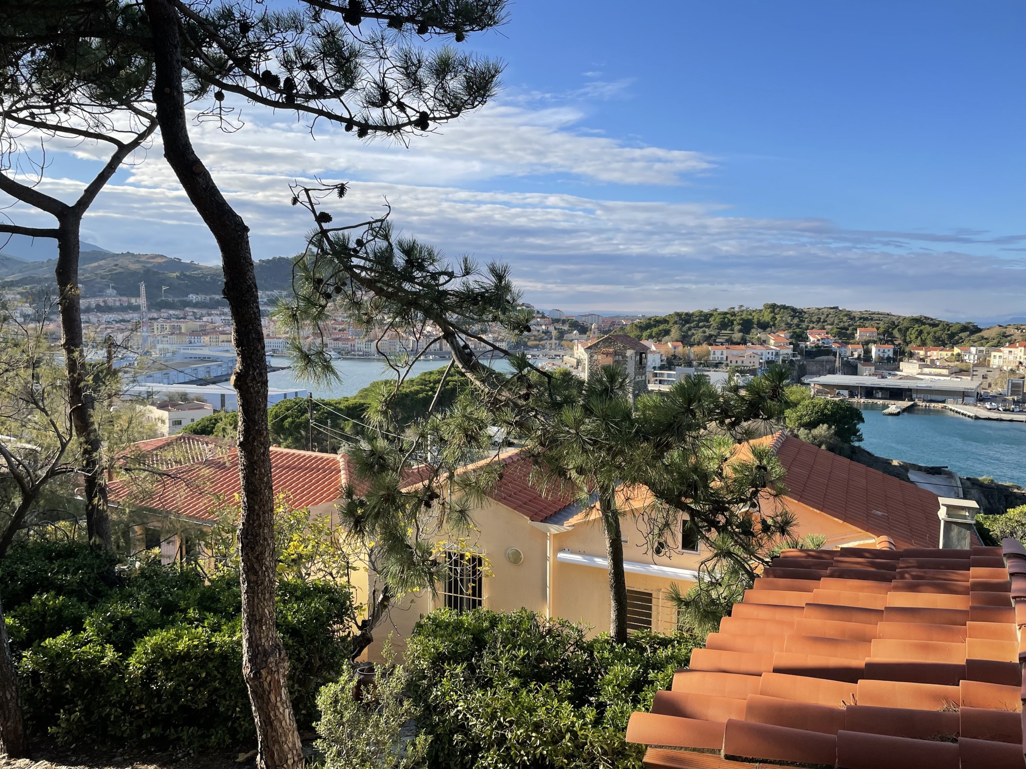  Port Vendres villa vue mer dans cadre idyllique